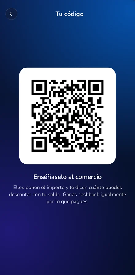 Pantalla de Zinco con el código que se enseña en el comercio